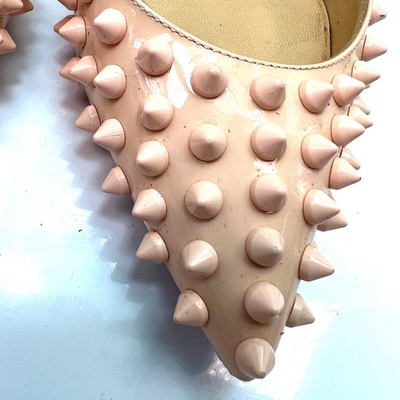 🌷❤️🔥FINAL SALE 🔥 NO OFFERS🌷💥Christian Louboutin Pigalle Spikes 120 36.5 - Picture 4 of 9